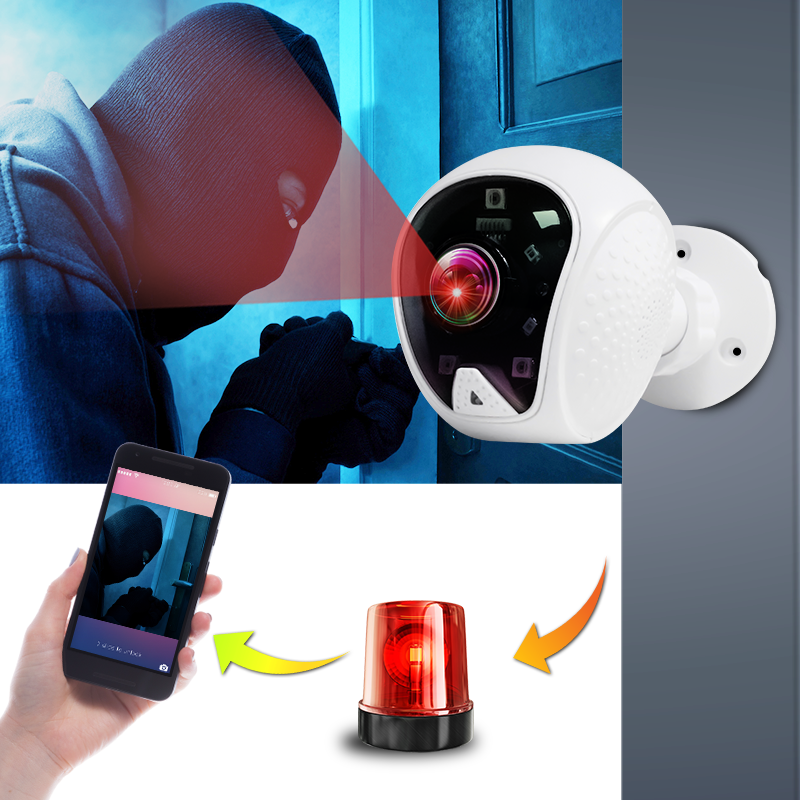 Ασύρματη Κάμερα Παρακολούθησης IP με Νυχτερινή Όραση Wifi 2MP Intelligent Camera CC5021